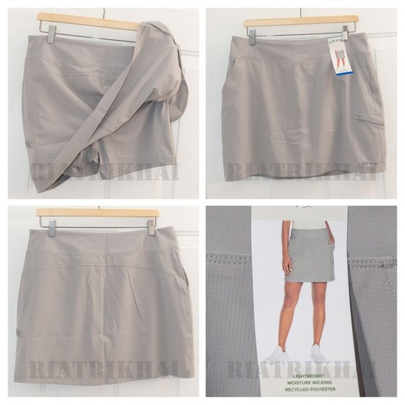Orvis Pants - Orvis ladies tech skort NWT GRAY